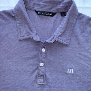 Travis Mathew Short Sleeve Polo Shirt Size Large Pima Cotton Striped